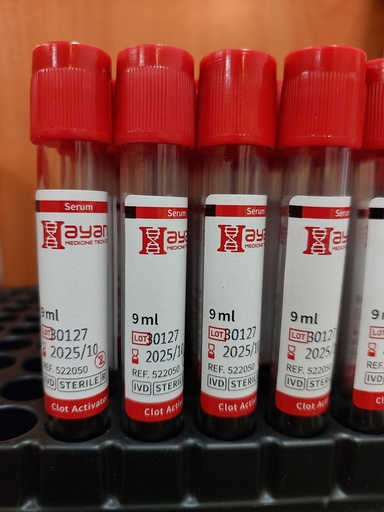 [Serum 9ml] لوله خونگیری خلاء لخته 9 میلی لیتر 